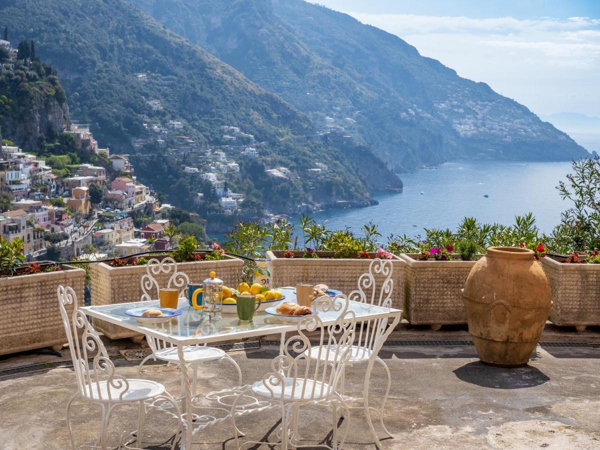 Rosa House - Breathtaking View Of The Amalfi Coast Villa Positano Bagian luar foto