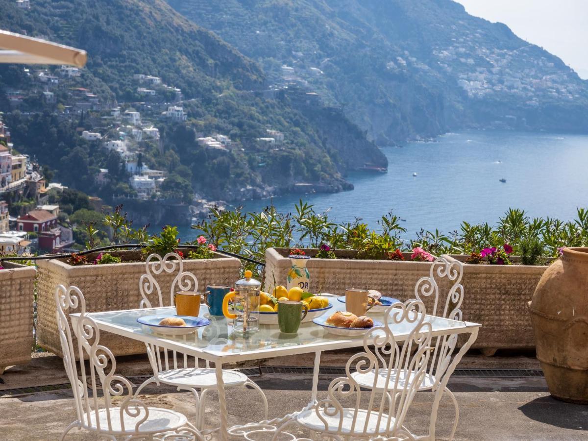 Rosa House - Breathtaking View Of The Amalfi Coast Villa Positano Bagian luar foto